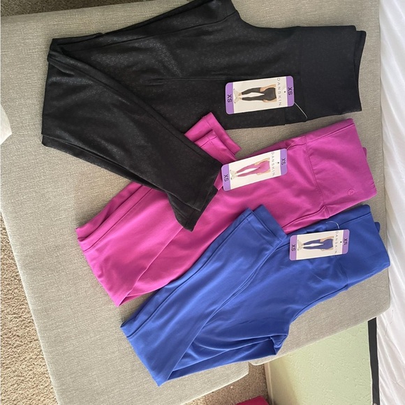 Danskin Kids Magenta and Blue Leggings - Picture 2 of 2